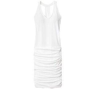 Athleta NWT Tee Racerback Dress White Large Active Activewear Casual Athleisure